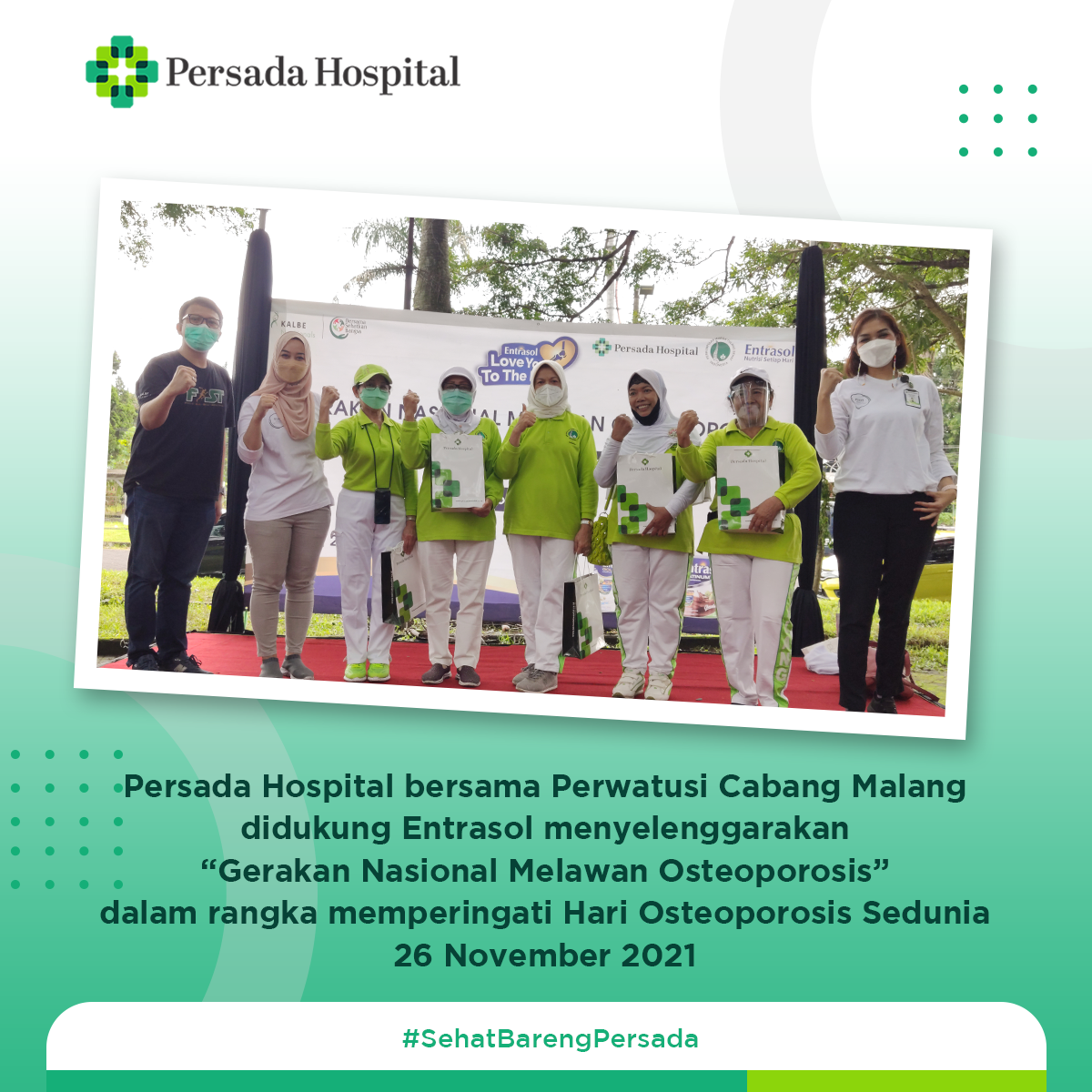 Gerakan Nasional Melawan Osteoporosis bersama Persatuan Warga Tulang Sehat Indonesia (Perwatusi)