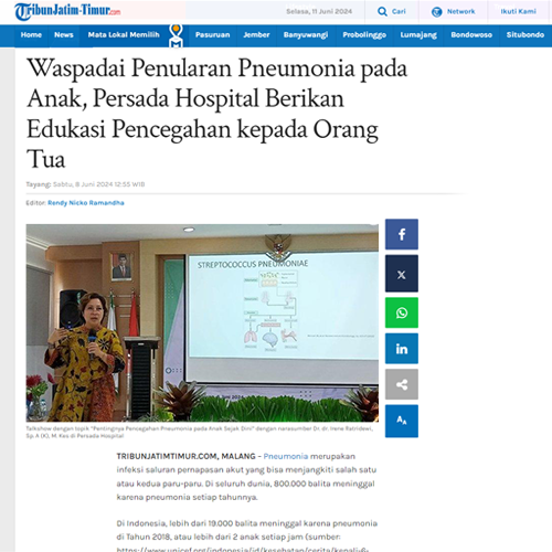 Talkshow "Pentingnya Pencegahan Pneumonia pada Anak Sejak Dini"