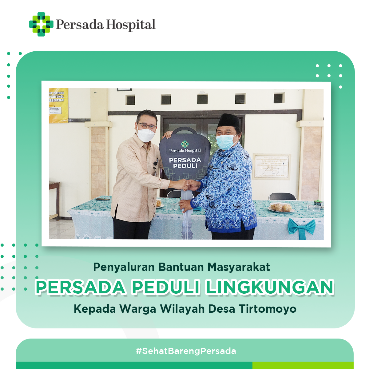 Penyaluran Bantuan CSR "PERSADA PEDULI" Kepada Warga Desa Tirtomoyo
