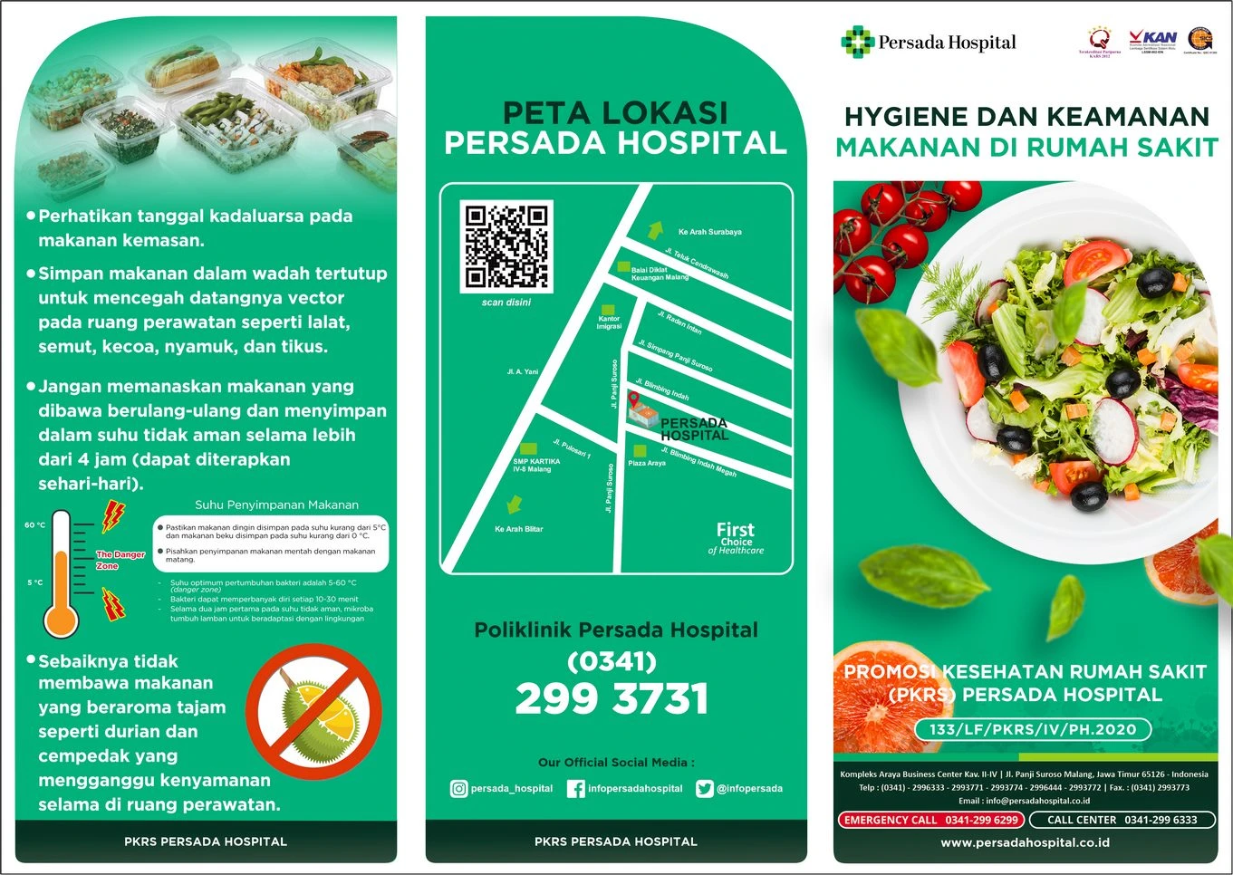 Higyne dan Keamanan Makanan di Rumah Sakit