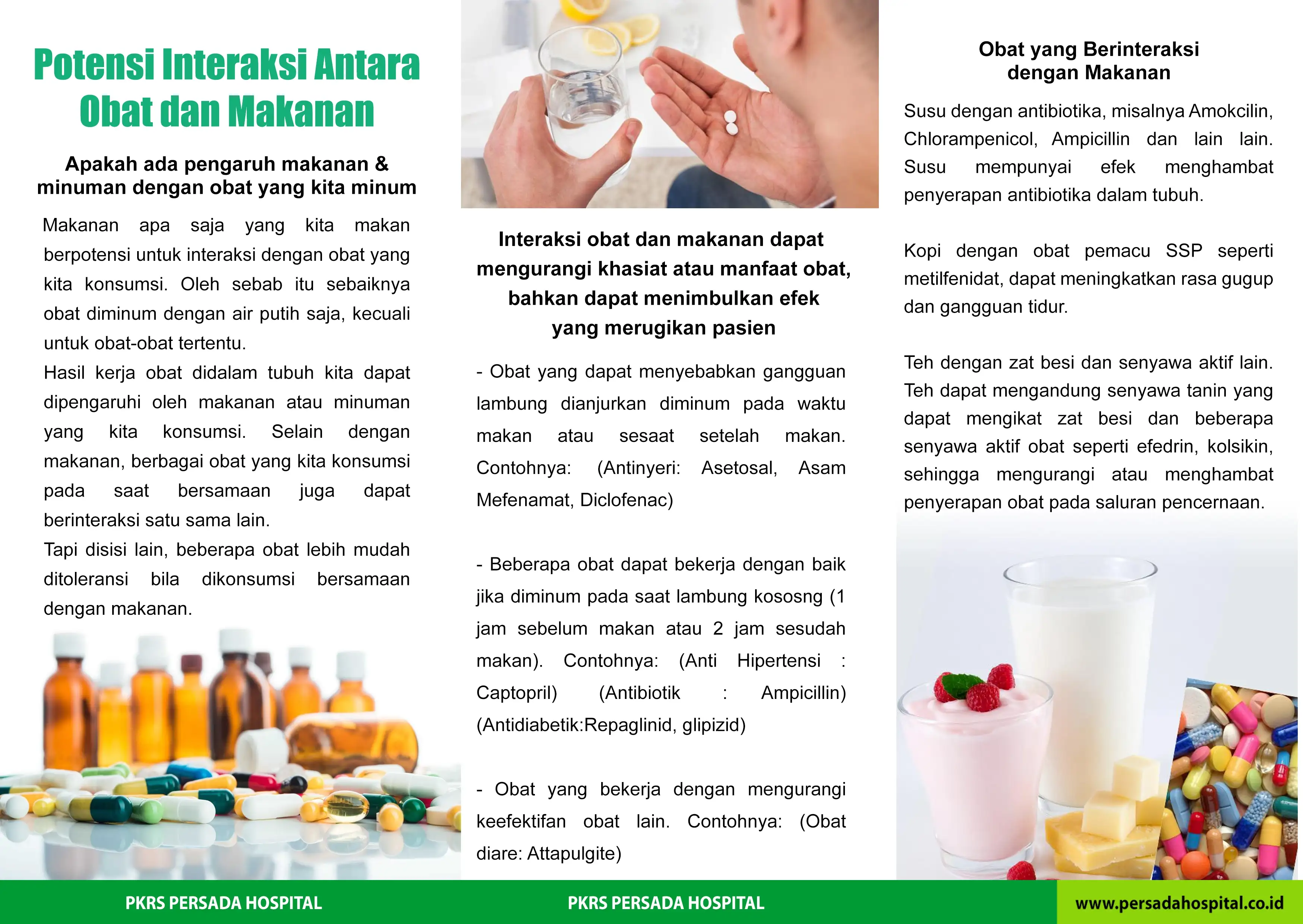 Potensi interaksi antara obat dan makanan
